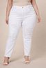 Immagine di PLUS SIZE RIPPED WHITE JEANS